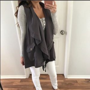 Re-Posh- Gorgeous gray over sized vest wit…